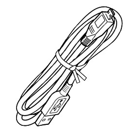 USB A-microBケーブル
