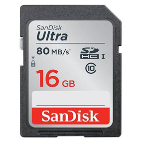SanDisk SDHCカード(16GB)