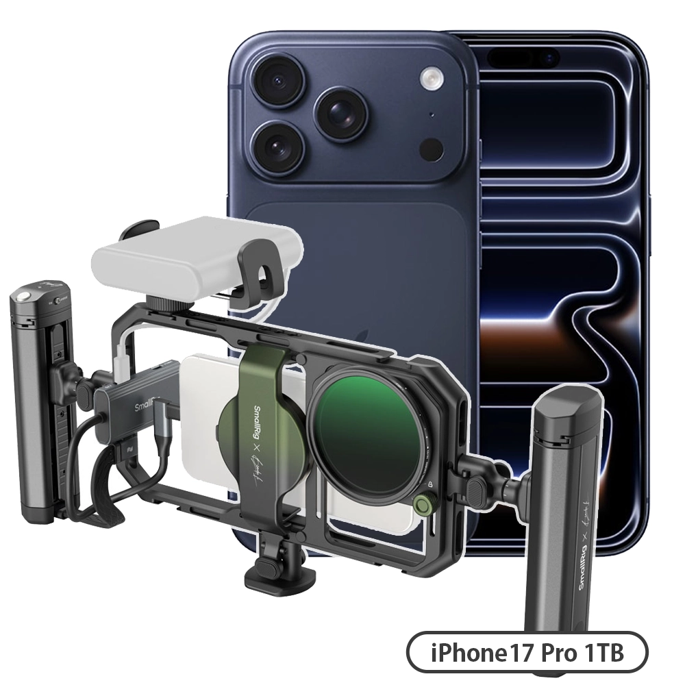 iPhone 17 Pro 1TB ディープブルー + オールインワン モバイルビデオセット