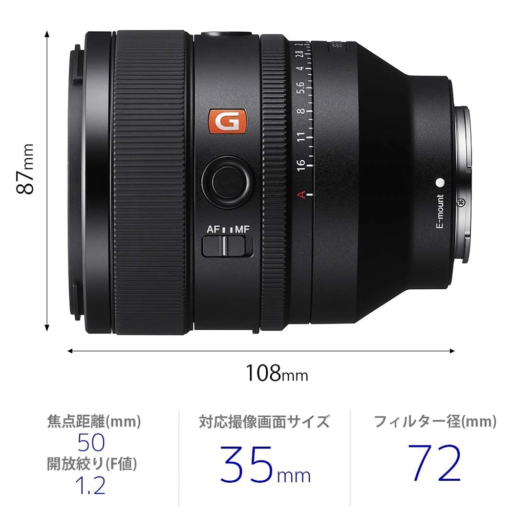 SONY FE 50mm F1.2 GM（ソニーEマウント） | MAP RENTAL