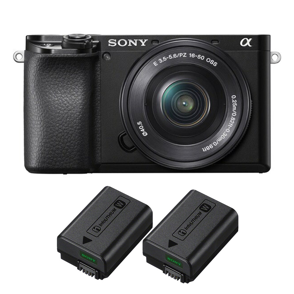 α6100 パワーズームレンズキット（E PZ 16-50/3.5-5.6 OSSレンズ+NP-FW50×2個付き）（ソニーEマウント）