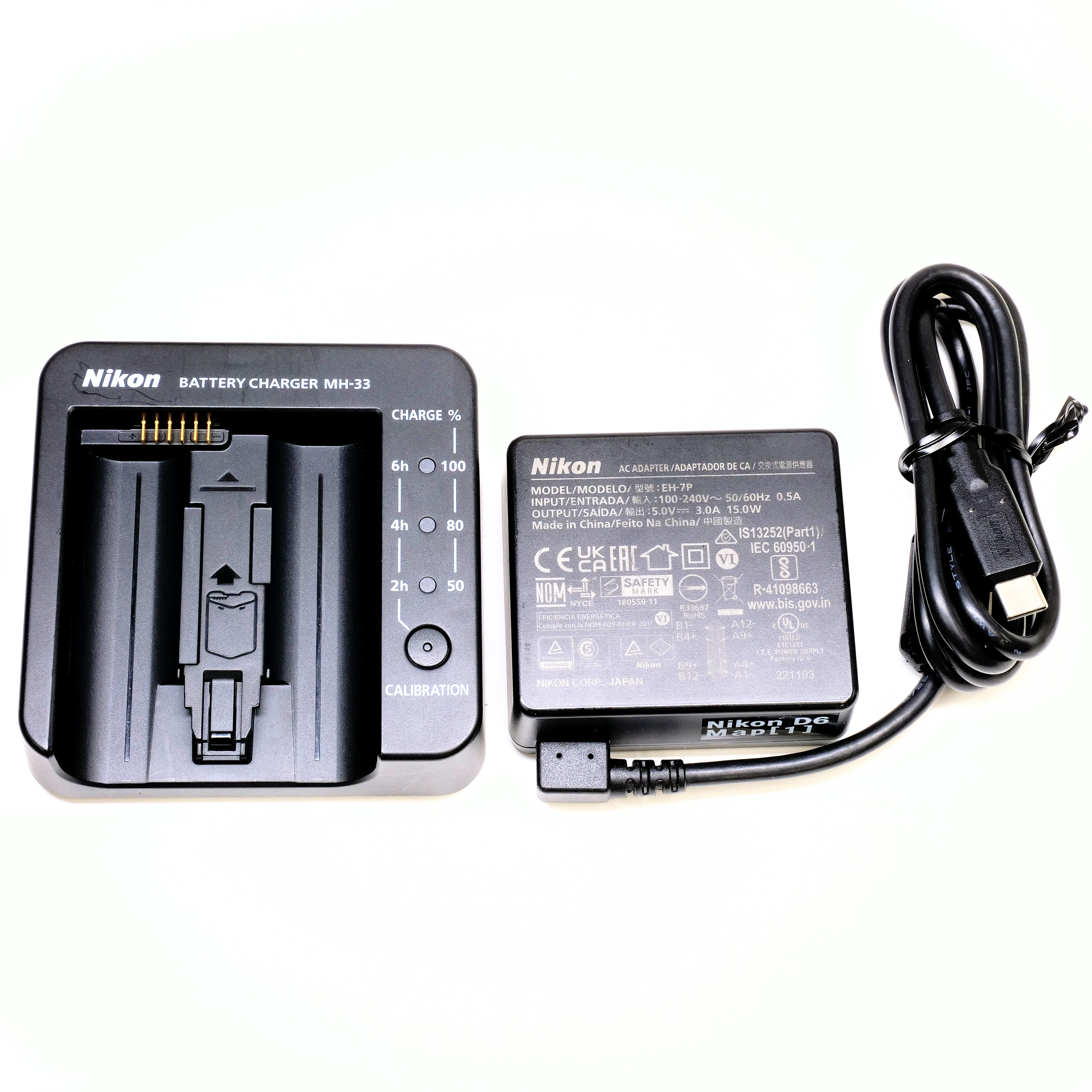 チャージャー（MH-33）・ACアダプター（EH-7P）