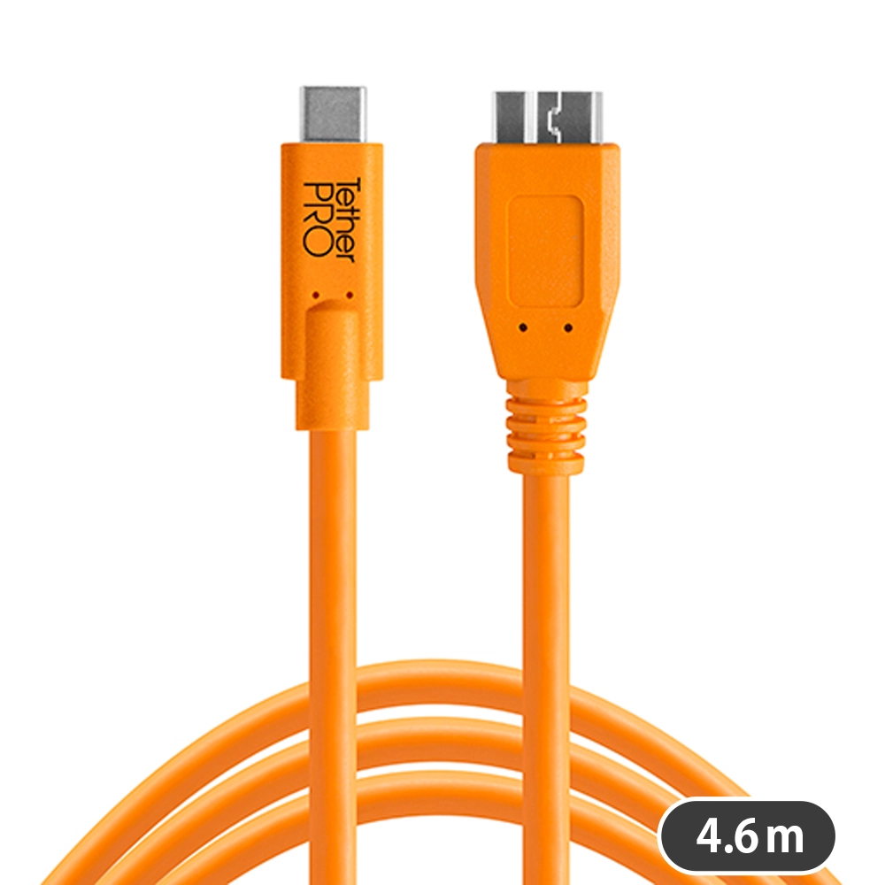 TetherPro USB TypeC-3.0 MicroB ケーブル 4.6m
