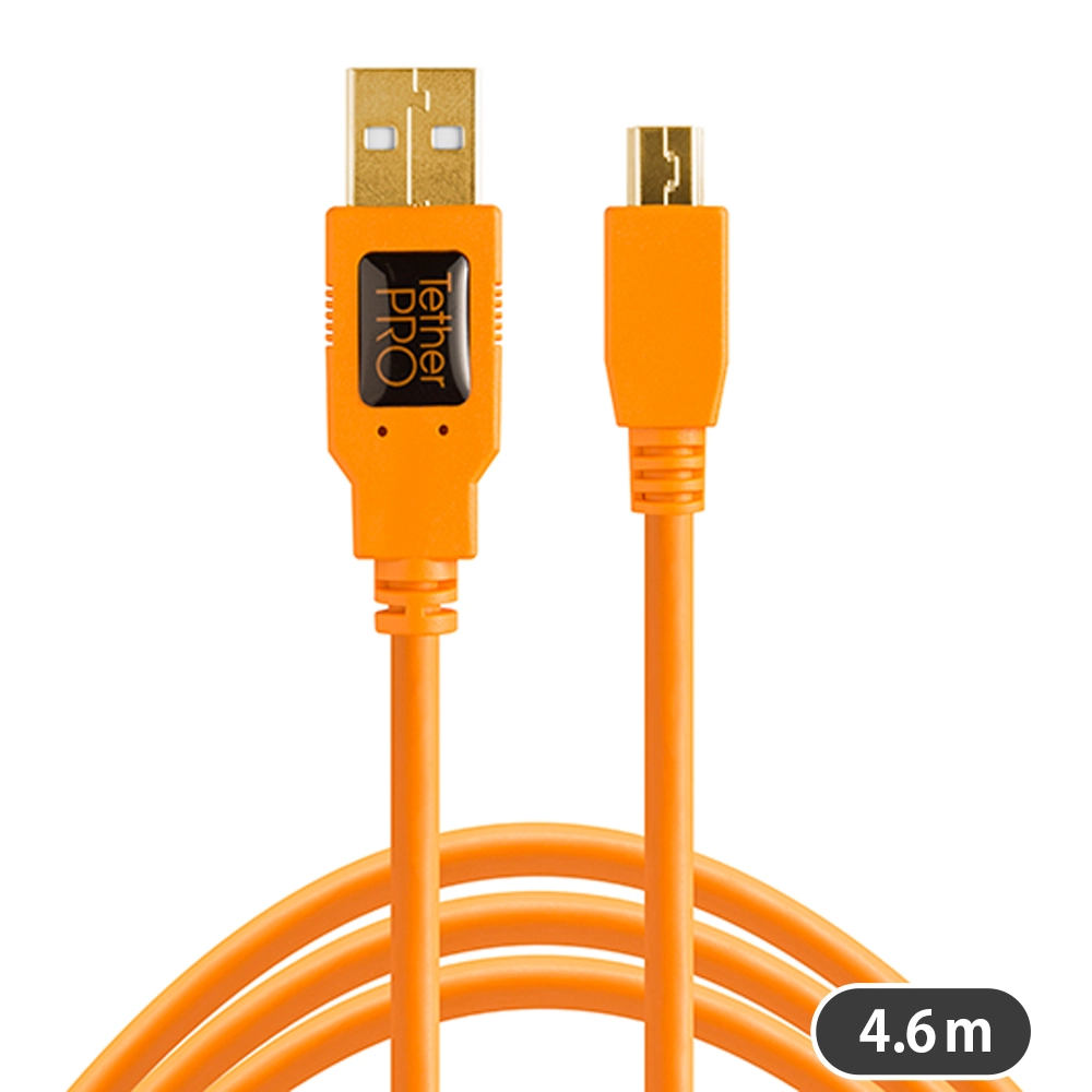 TetherPro USB-A to 2.0 Mini-B ケーブル 4.6m