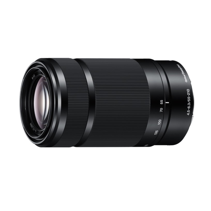 E 55-210mm F4.5-6.3 OSS（フロントキャップ、フード、リアキャップ付）