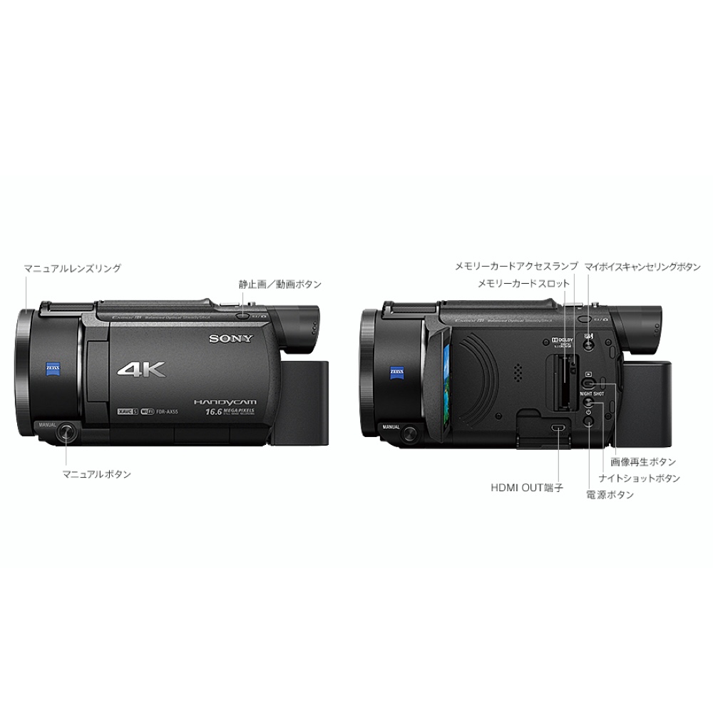 SONY FDR-AX55 4Kビデオカメラ | MAP RENTAL