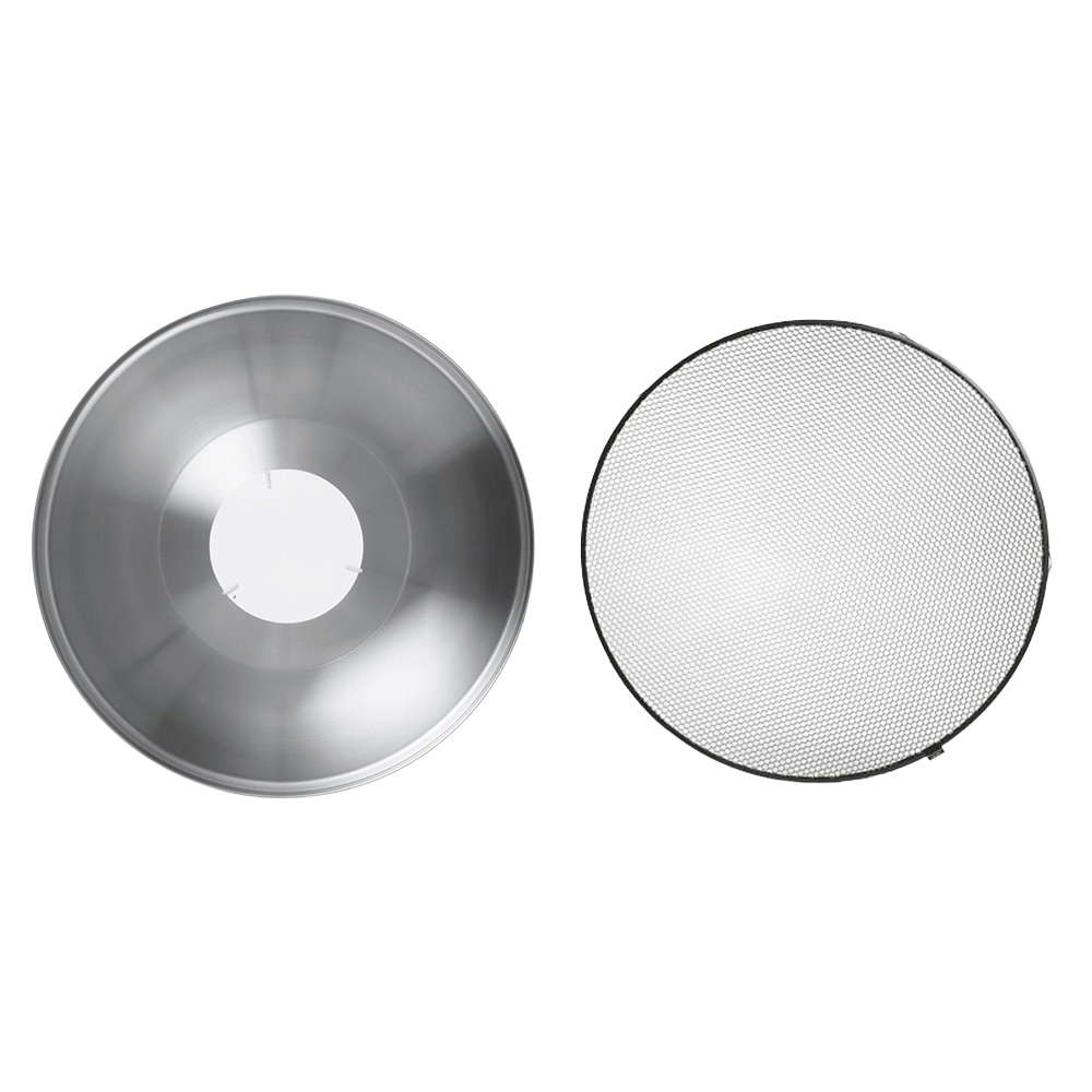 ソフトライトリフレクター シルバー26 ハニコムグリッド 25° 515mmセット