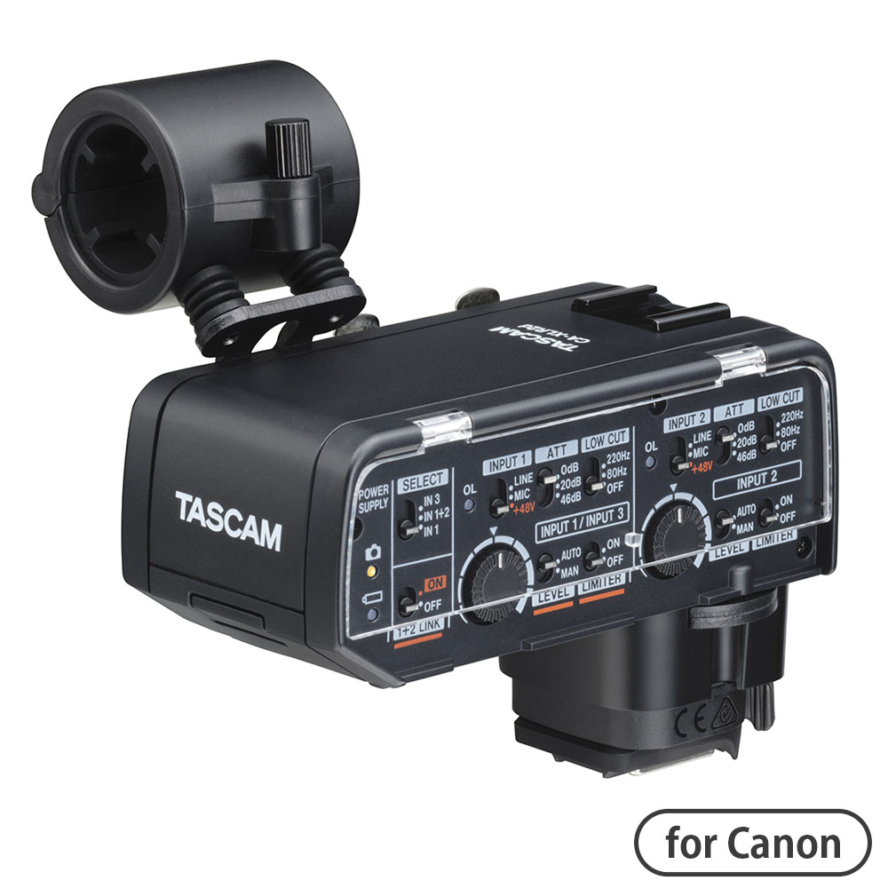 CA-XLR2d-C XLRマイクアダプター【Canonマルチアクセサリーシュー搭載機種用】