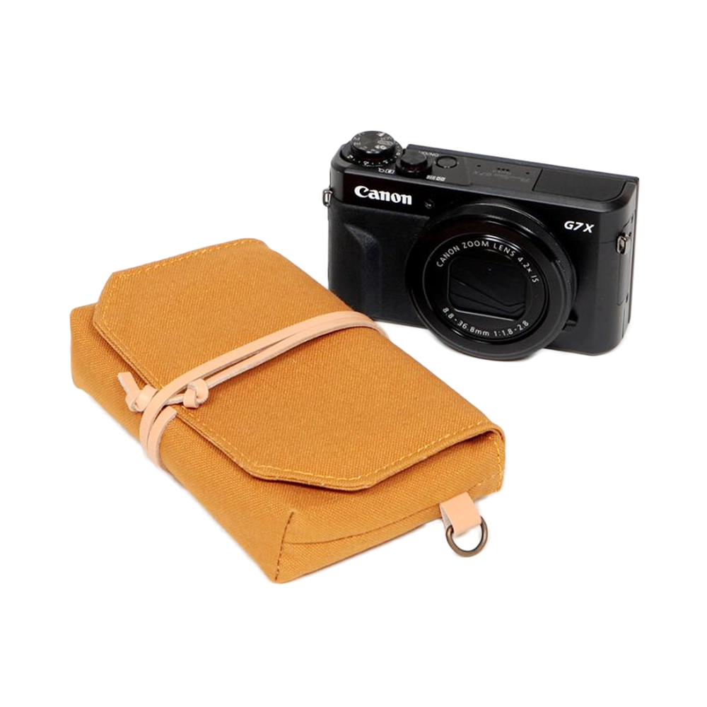 帆布カメラポーチS キャメル