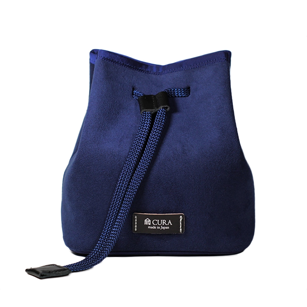 カメラポシェットスエード　ネイビー