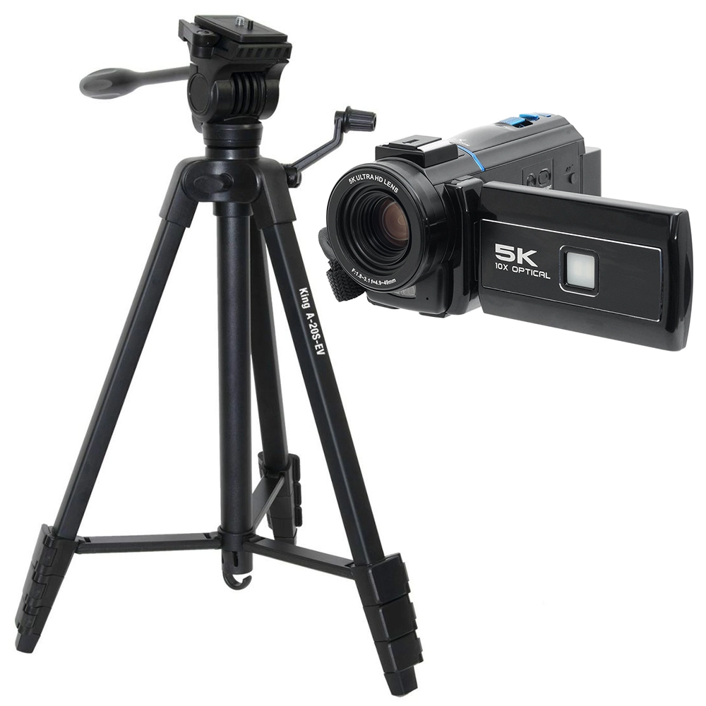 【期間限定】CABIN デジタルビデオカメラ DVC-A1 + King 中型アルミ三脚 A-20S-EV セット