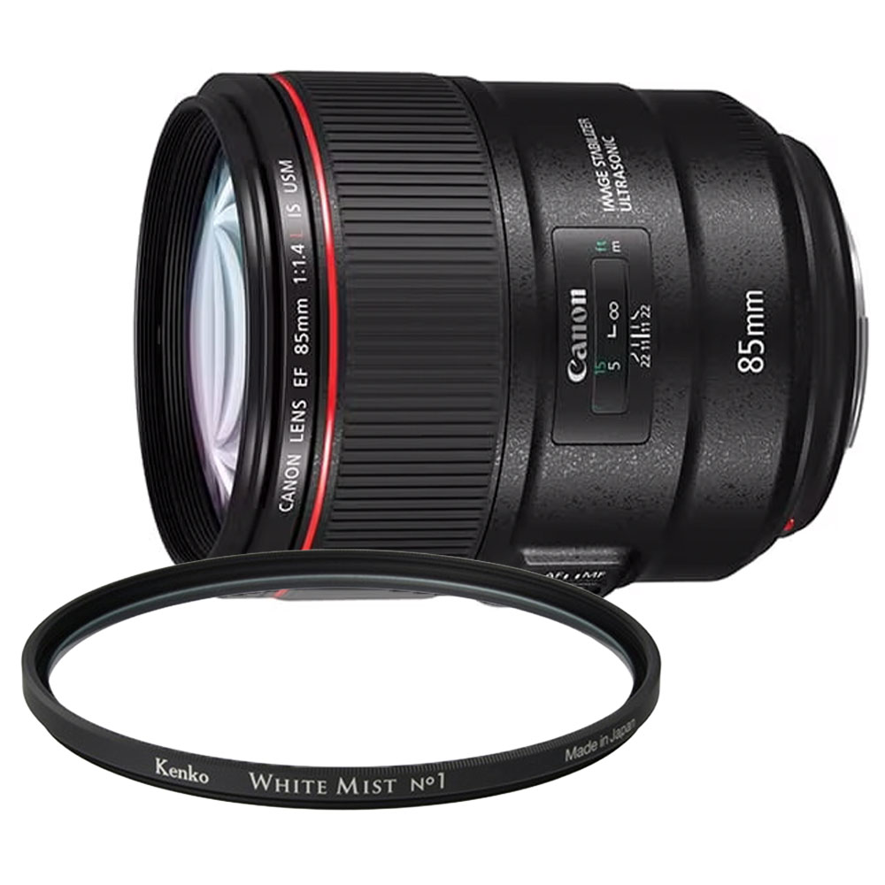 EF85mm F1.4L IS USM + ホワイトミスト No.1 77mm セット