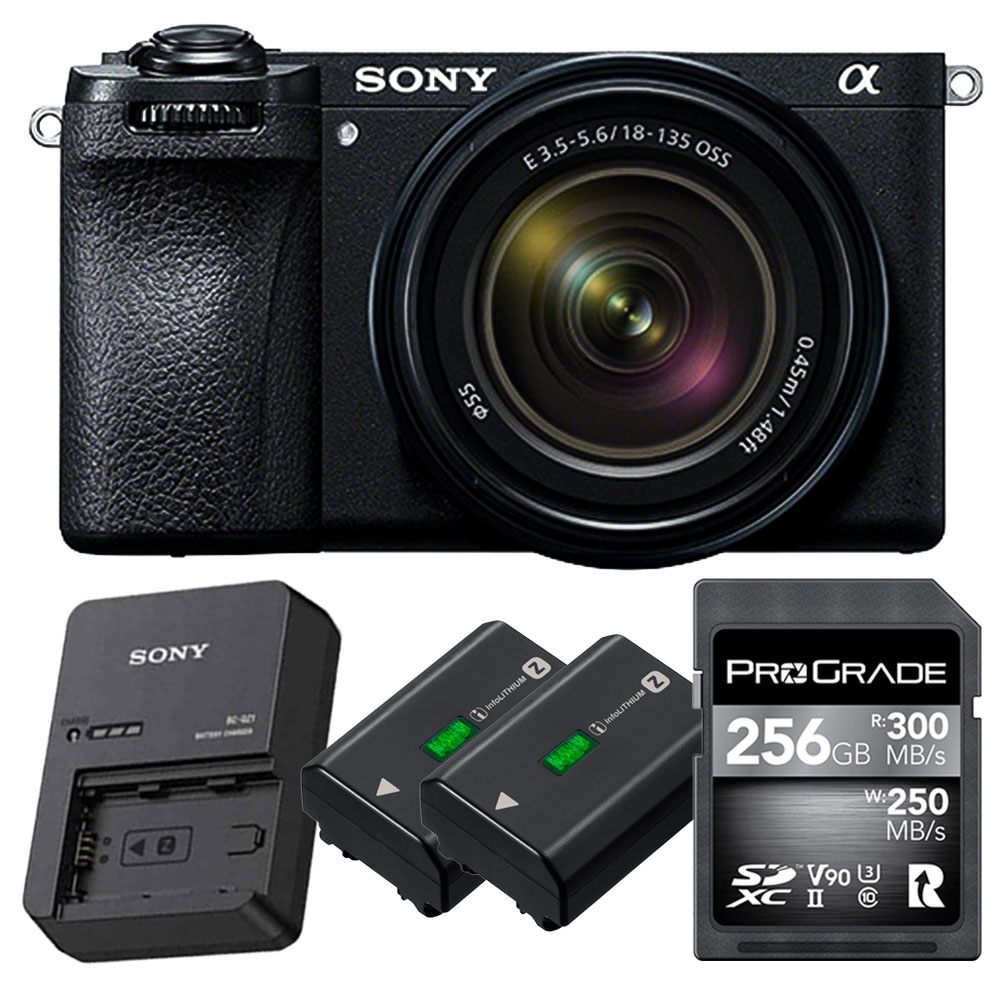 【冬旅におすすめ】α6700・E 18-135mm F3.5-5.6 OSS・NP-FZ100バッテリーx2個・BC-QZ1チャージャー・SDXC UHS-II 256GB セット