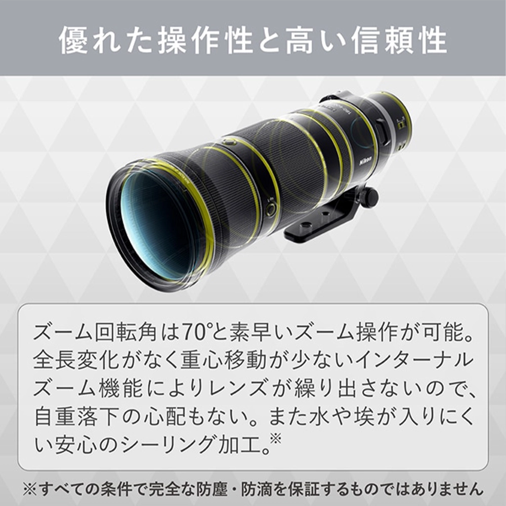 Nikon NIKKOR Z 180-600mm f/5.6-6.3 VR （ニコンZマウント） | MAP RENTAL