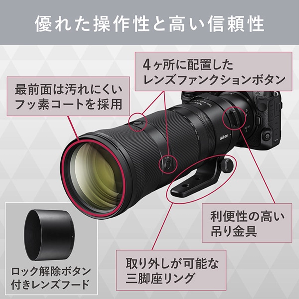 Nikon NIKKOR Z 180-600mm f/5.6-6.3 VR （ニコンZマウント） | MAP RENTAL
